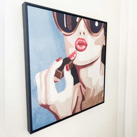 Modern Fashion Wall Art with Frame - 28” x 28” - Home Decor - Picture 4 of 5